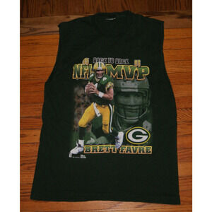 Vintage Pro Player Green Bay Packers Brett Favre 95 96 MVP L Sleeveless TShirt
